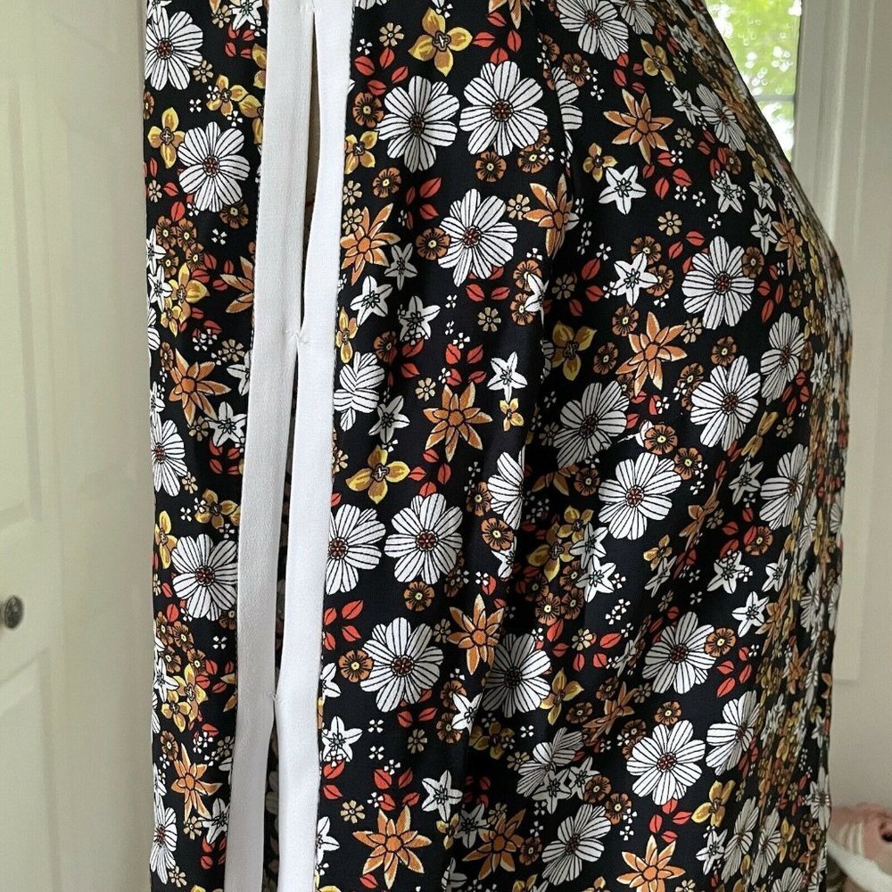 Sandro Dress Floral open sleeves  Size 2 - Picture 5 of 12